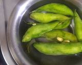 A picture of step 1 of Stuffed Karela.