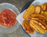 Foto langkah ke 4 dari resep Pisang goreng geprek sambal terasi.