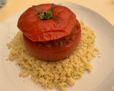 Foto del paso 4 de la receta: Tomate relleno de carne picada con cous cous