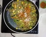 A picture of step 7 of Cheesy Veggie Pearl Millet (Bajra).