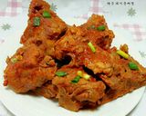Hình bước làm 7 của món Xương Lợn Kho Cay 매운 돼지등뼈찜