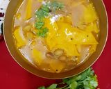 A picture of step 7 of Dal Dhokli.