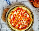 Foto langkah ke 6 dari resep Pizza Teflon (Praktis, Empuk No Telur).