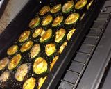 A picture of step 3 of Zucchini Crisps / Fat Bombs / Keto Cheese Chips.