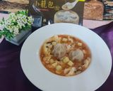 A picture of step 6 of Spicy and Sour Soup Dumpling Rice.