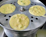 A picture of step 4 of Moong Dal, Veggies Idlis.