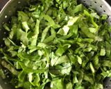 A picture of step 1 of Palak and moong dal shorba.