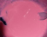 Foto langkah ke 1 dari resep Martabak (terang bulan) red velvet teflon no mixer.