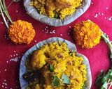 A picture of step 8 of Fulgobhi murighonto.