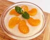 A picture of step 4 of Cherimoya trifle.