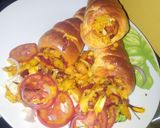A picture of step 4 of Savoury bread corn.