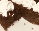 A picture of step 8 of Eggless Butter-less milk-less chocolate cake.