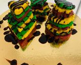 A picture of step 6 of Pancake (beet,coriander,banana,turmeric).