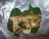 A picture of step 5 of Fish with soutay Vegetables & Baked Fishy Parcels.