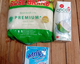 Foto langkah ke 1 dari resep Bola air kelapa isian mochi.