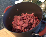 A picture of step 1 of Beef Stroganoff.