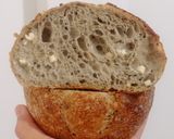 Foto langkah ke 20 dari resep Moringa Jinten Hitam Italian Herbs Cheese Sourdough Bread (Oven Tangkring).