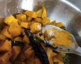 A picture of step 3 of Pumpkin sour sweet sabji.