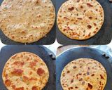 A picture of step 3 of Rolled Gold - Paneer Potato Paratha (with Rajma Curry).