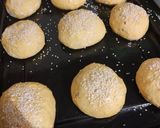 Foto del paso 4 de la receta: Pan de hamburguesa con calabaza 🎃
