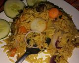 A picture of step 2 of Jallop rice1😋.