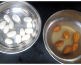 A picture of step 1 of Badam Milk Shake.