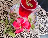 A picture of step 3 of Hibiscus flower Tea 🌸🌸☕🌸🌸.