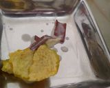 A picture of step 1 of Orange pudding.