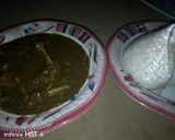 A picture of step 3 of Tuwon shinkafa wit miyar kuka and local chicken.