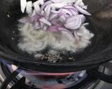 A picture of step 1 of Cabbage aloo matar ki sabzi.