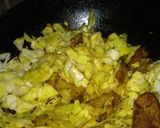 A picture of step 4 of Punjabi Cabbage Masala.
