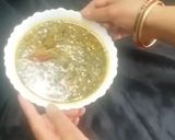 A picture of step 9 of Dal Palak.
