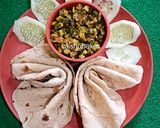 A picture of step 6 of Bhendichi Bhaji (Maharashtrian Style Bhindi/ Okra).