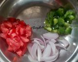 A picture of step 1 of Pavbhaji Pulao.
