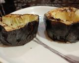 A picture of step 2 of Cheesy Kidney Beans Rice Stuffed Eggplant.