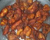 A picture of step 2 of Chilli Chicken.