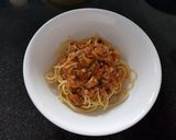 Hình bước làm 8 của món Buổi sáng Mì spaghetti hải sản sốt nấm