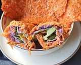 Une image de l'étape 2 de Galette de wrap à la carotte.