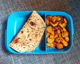 A picture of step 8 of Chatpati Arbi Ki Sabzi.