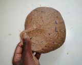 A picture of step 4 of Wholegrain chapati with onion and coriander.