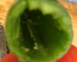 Foto del paso 1 de la receta: Chiles jalapeños rellenos de plátano macho 🍌