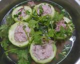 Hình bước làm 4 của món Chả cá thác lác hấp bầu