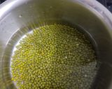 A picture of step 1 of Whole moong curry (no onion no garlic).