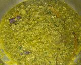 A picture of step 3 of Green Keema.