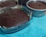 A picture of step 2 of Double Chocolate fudge bear cake.