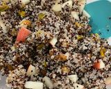 A picture of step 6 of Quinoa with Apple, Apricot, and Pistachio.