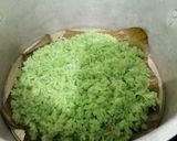 Foto langkah ke 5 dari resep Lemper Ayam aroma Pandan.