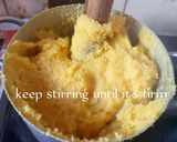 A picture of step 6 of Palm oil Semo with Melon Soup.