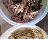 Foto langkah ke 4 dari resep Nasi Bakar Tongkol dan Teri.