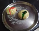 A picture of step 4 of Watermelon-shaped Kaaju Sweets.